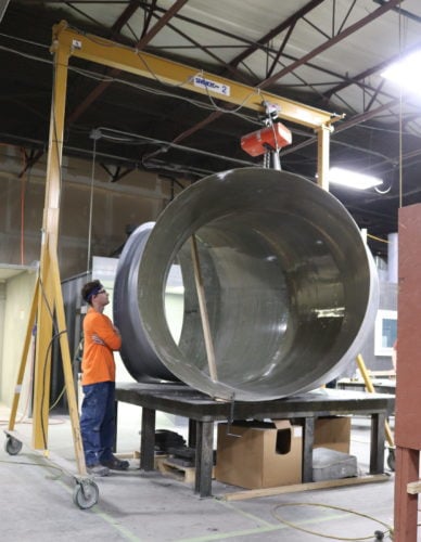 large fiberglass duct